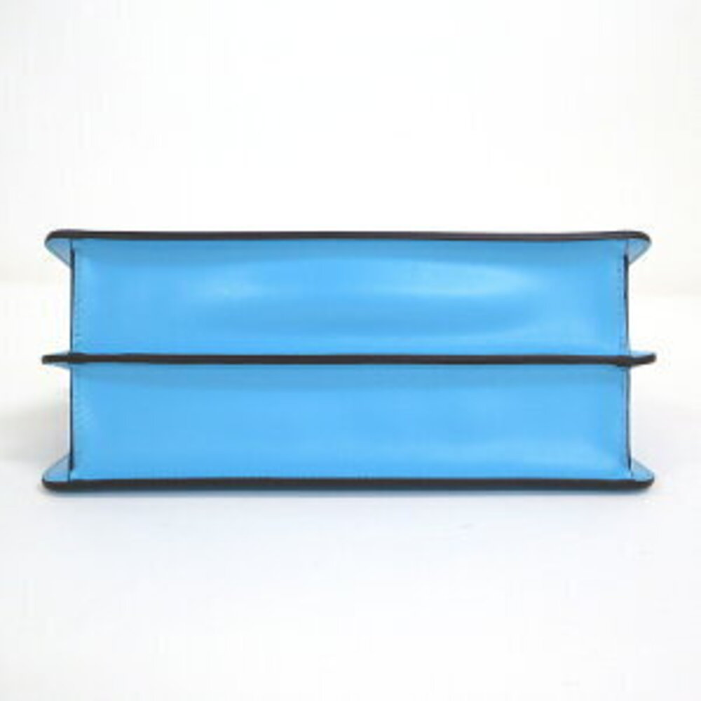 Fendi Peekaboo Isee East West Handbag Leather Blue View 4